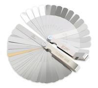 Set di calibri di spessore, 32 lame coniche e 16 lame offset, calibro di spessore doppio marcato SAE e metrico per candela, valvola, pistone, chitarra, set di sentina valvola