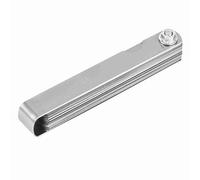 Set di calibri per chitarra in acciaio inossidabile. Strumento per misurare l'altezza delle corde del bilanciere per l'officina del liutaio