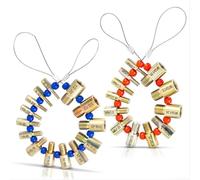 Set di calibri per dadi e bulloni, con 26 pezzi, tra cui pollici e misure metriche, anello staccabile per la portabilità e marcature trasparenti su entrambi i lati per un facile utilizzo (oro)