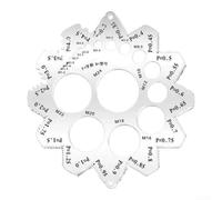 Set di calibri per viti metriche e britanniche con diametri filettatura grossa e fine, progettato con precisione per una verifica accurata della filettatura (B)