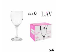 Set di calici da vino LAV Bianco 200 ml 6 Pezzi [4 Unità]