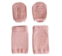 Set di Calzini per Ginocchiere per Bambini, Protezione Antiscivolo per Bambini Che Camminano Gattonando, Ginocchiere e Calzini Delicati Sulla Pelle per 0-3 Anni, Materiale in Cotone e