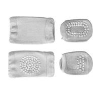 Set di Calzini per Ginocchiere per Bambini, Protezione Antiscivolo per Bambini Che Camminano Gattonando, Ginocchiere e Calzini Delicati Sulla Pelle per 0-3 Anni, Materiale in Cotone e