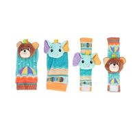 Set di Calzini per la Ricerca del Piede con Sonaglio da Polso per Bambini, Giocattolo per Sonagli da Polso per Neonati per Bambina Appena Nata (12