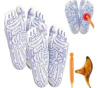 Set di calzini per riflessologia 2024 calzini per riflessologia calzini per massaggio ai piedi agopressione riflessologia calzini per massaggio ai piedi con strumento di massaggio per punti trigger