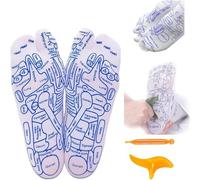 Set di calzini per riflessologia, con strumento di massaggio per agopressione e riflessologia, con strumento per massaggio ai punti trigger point, calzini per riflessologia dei piedi, con strumenti di