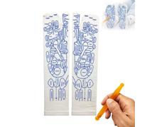 Set di calzini per riflessologia dei piedi, con strumento per massaggio ai punti trigger point, calzini per riflessologia con penna, calzini per massaggio riflessologico, per donne e uomini (1 set)