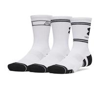 Set di calzini Under Armour New UA Perf Tech Nov 3Pk Crw Dimensioni dei calzini: 42-47,5 / Colore: bianco