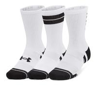 Under Armour Calze UA Perf Tech Nov 3pk Crew Unisex – Confezione 3 paia – L Bianco