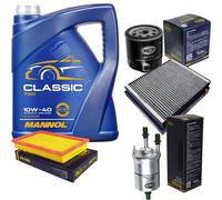 Set Di Cambio Olio MANNOL Classic 10W-40 Olio Motore + KIT Filtro SCT 10758120