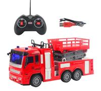 Set di camion dei vigili del fuoco - Collezione di veicoli di emergenza interattivi, camion di soccorso di attrito | Auto educative per interni ed esterni, regalo divertente e fantasioso per tutto