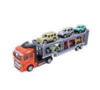 Set di Camion Trasportatori in Lega con 6 Mini Auto Dettagliate per Giochi Fantasiosi Nei Bambini (Tipo 1)