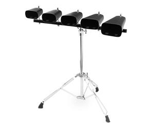 Set di Campane da Mucca XDrum (Cowbell) con Supporto, Dimensioni: 4"