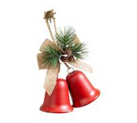 Set di campane in metallo, design tradizionale e costruzione durevole, decorazione natalizia per feste natalizie invernali per la casa, display da tavolo per famiglie organizzatori di eventi eleganti