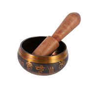 Set di Campane Tibetane, Campane Tibetane Fatte a Mano da 8 cm Set di Campane Tibetane per Mantra Buddista Set di Campane Tibetane in Rame per Yoga