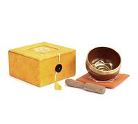 Set di campane tibetane Chakra con attaccante in legno e cuscino, in confezione regalo, per sollevare vibrazioni e frequenza; terapia del suono; mantra olistico, meditazione e rilassamento (sacrale)