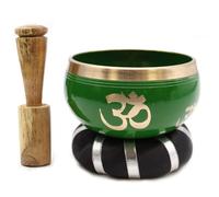 Set di campane tibetane con albero della vita, 10,7 cm, colore: verde