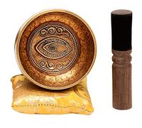 Set di campane tibetane con incisioni di mantra curativi, ciotola sonora per meditazione Yoni, realizzata a mano in Nepal, yoga, guarigione, sollievo dall'ansia, consapevolezza