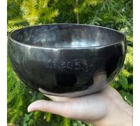 Set di campane tibetane con luna piena, in bronzo Master Grade con tono puro e viola per terapia del suono