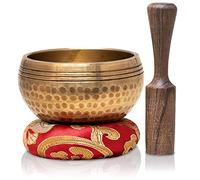 Set di campane tibetane da 7,6 cm ~ Campana sonora da meditazione martellata a mano in Nepal per yoga, meditazione, consapevolezza, guarigione e bilanciamento dei chakra ~