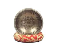 Set di campane tibetane facili da suonare per principianti, ciotola in metallo per la guarigione dei chakra, con martello in legno e cuscino in seta, per guarigione olistica, meditazione e