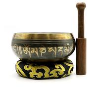 Set di campane tibetane fatte a mano - Set di campane da meditazione, strumento decorativo per la guarigione del suono | Campana tibetana lenitiva per yoga, terapia rilassante, regalo spirituale per