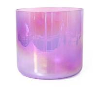 Set di campane tibetane in cristallo, 7 pollici, 440 Hz, con racchetta acrilica gratuita e O-ring, per guarigione del suono, terapia, meditazione, miglioramento dell'energia (viola, nota B