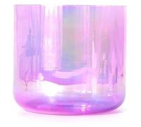 Set di campane tibetane in cristallo alchemico, 432 Hz, trasparente, aiuto per la meditazione, allevia l'ansia di stanchezza, adatto per principianti e professionisti (nota C da 8 pollici)