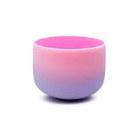 Set di campane tibetane in cristallo di quarzo, 20,3 cm, color arcobaleno, per guarigione del suono e meditazione (Black Soul Eater1)