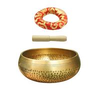 Set di campane tibetane in rame per meditazione buddista, religione, credenza, regalo perfetto, diametro 11 cm, kit 3 pezzi di diametro 11 cm