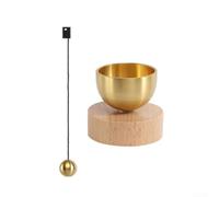 Set di campane tibetane leggere in metallo con base stabile per il posizionamento verticale durante la visualizzazione guidata e la scansione del corpo