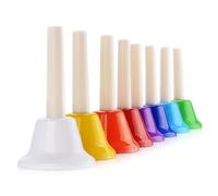 Set di campanelle colorate con 8 note musicali, regalo per bambini e bambini