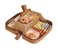 Set di Cancelleria a Formas di Capibara, Astuccio Multistrato di Grande Capacità, Simpatico Astuccio Capibara con Penne, Adesivi e Spilla in Peluche, Roba di Capibara, per Materiale Scolastico