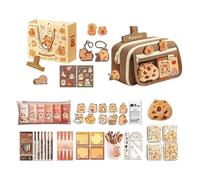 Set Di Cancelleria Capybara - 22x13x7,5 Cm Set Di Astucci Con Adesivi Capybara Per Bambini, Kit Di Cancelleria Completo Materiale Scolastico Per Ragazzi Ragazze Bambini Studenti Adolescenti Aul