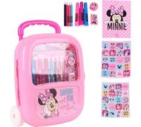 Set di cancelleria e accessori da colorare Disney per bambini con disegni di Frozen, Minnie e Stitch, ideale per colorare, creare lavoretti e fare regali creativi.
