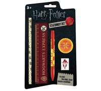 Set di cancelleria Harry Potter, con penna, matita, righello, temperamatite e go