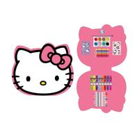 Set di cancelleria Hello Kitty da colorare in una scatola con pennarelli inclusi | Kit creativo Hello Kitty per bambini per dipingere, decorare e organizzare il materiale scolastico