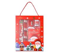 Set di cancelleria natalizia per bambini, set di cancelleria per la scuola di Natale | Set di 6 set di natalizia sicura - Forniture di festive in più colori, graziose scolastic