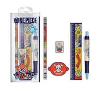 One Piece Stationery Set (Going Merry Design) 5 pezzi One Piece Pencil Case con materiale scolastico - Prodotto ufficiale