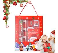 Set di cancelleria per la scuola di Natale, bomboniera natalizia fissa,Set di 6 set di cancelleria natalizia sicura | per la scuola di Natale, forniture di festive alla in più colori per i