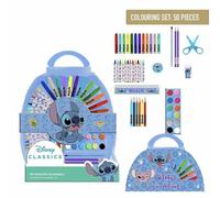 Set di Cancelleria Stitch Azzurro Valigetta