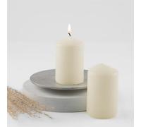 Set di candele a colonna HOFER 50 x 80 mm - Avorio, Crema, Champagne | Durata di combustione extra lunga circa 18 ore | Candele a colonna piccole | Set da 2
