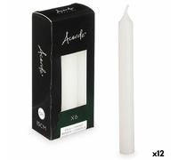 Set di Candele Acorde 123-A-AR Bianco 2 x 2 x 15 cm [12 Unità]