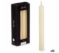 Set di Candele Acorde 126-B-AR Crema 2 x 2 x 20 cm [12 Unità]