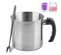 Set di candele fai da te, per bambini, 1,3 l, per la produzione di candele, con manico resistente al calore e cucchiaio, vaso di cera per candele e sapone fai da te