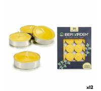 Set di Candele Ibergarden Giallo Cera Citronella [12 Unità] [24 Unità]