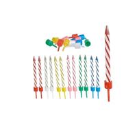 Set di candele multicolore di compleanno (12 unità)
