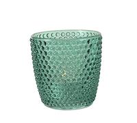 Set di candelieri Boltze Marilu 4 pezzi (petrolio, vetri decorativi per candele/candeline, portacandele ø 8 cm, vari motivi, forma rotonda, portacandeline) 1020524