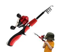 Set di Canna da Pesca per Bambini - Set in Acciaio con Manico Comodo - Canna da Pesca Retrattile - Per Bambini, Ragazze, Principianti, Pasqua, Compleanno, Festa dei Bambini, Natale,