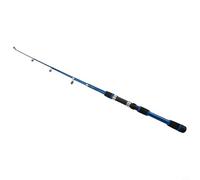 Set di canna da pesca telescopica e mulinello, 1,8 m, in fibra di carbonio con motivo mimetico, canna da pesca portatile ultraleggera da viaggio per gabbia e corda per carpe (blu)